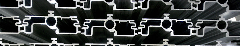 Extruded aluminium pieces