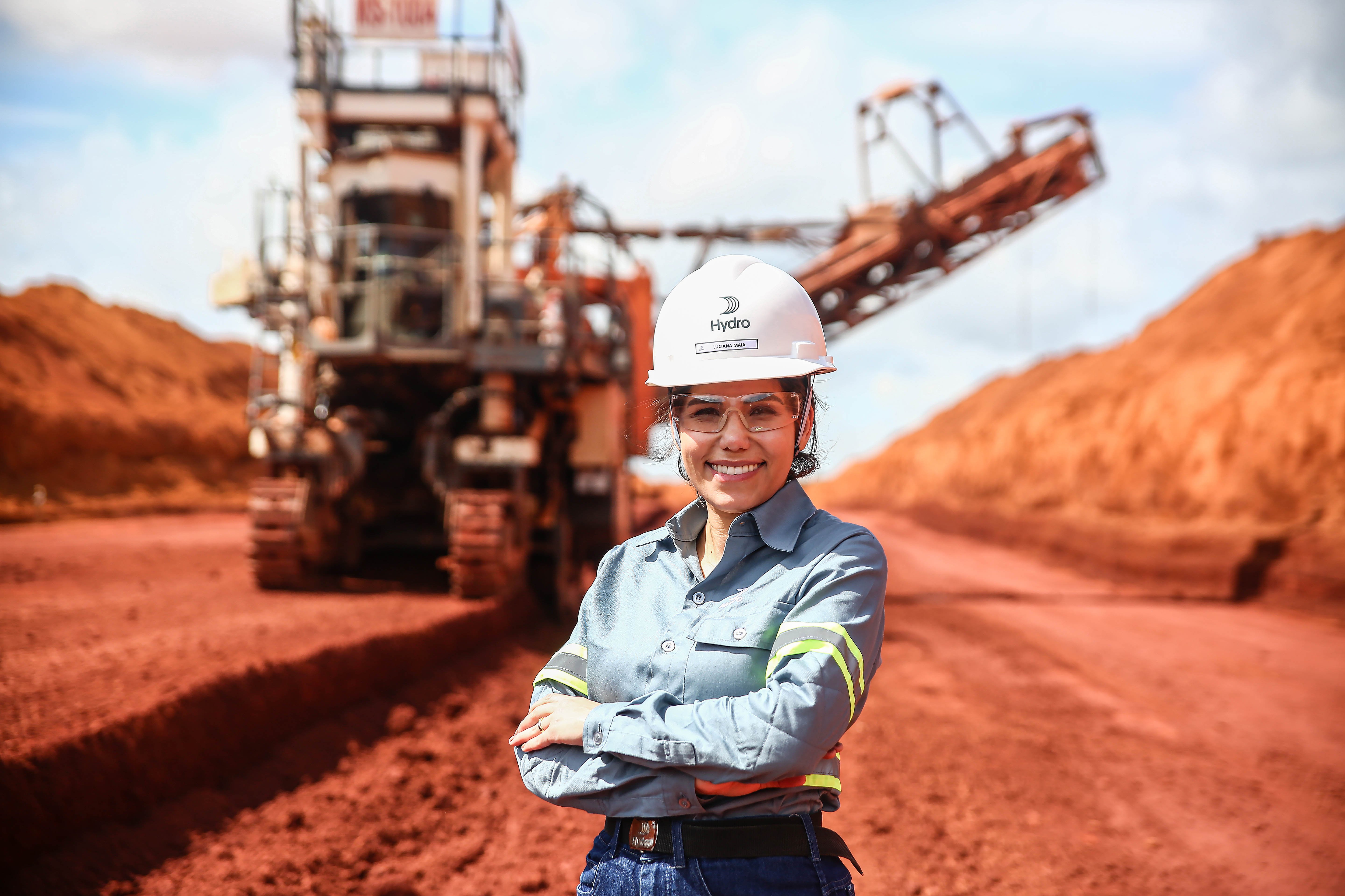 a man wearing a hard hat