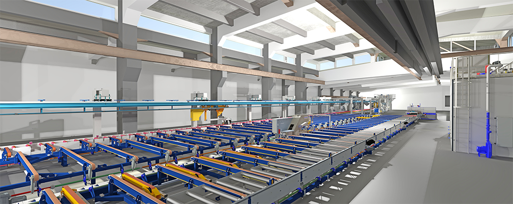 3D-Grafik der neuen dritten Pressenlinie in Rackwitz