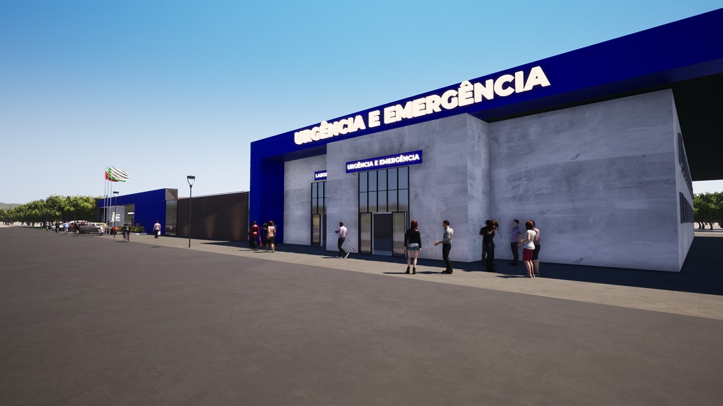 a group of people outside of a building