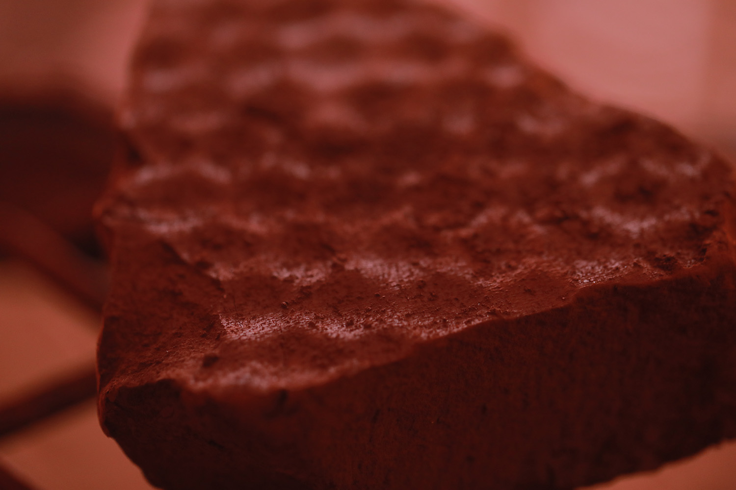 a close up of a chocolate cake