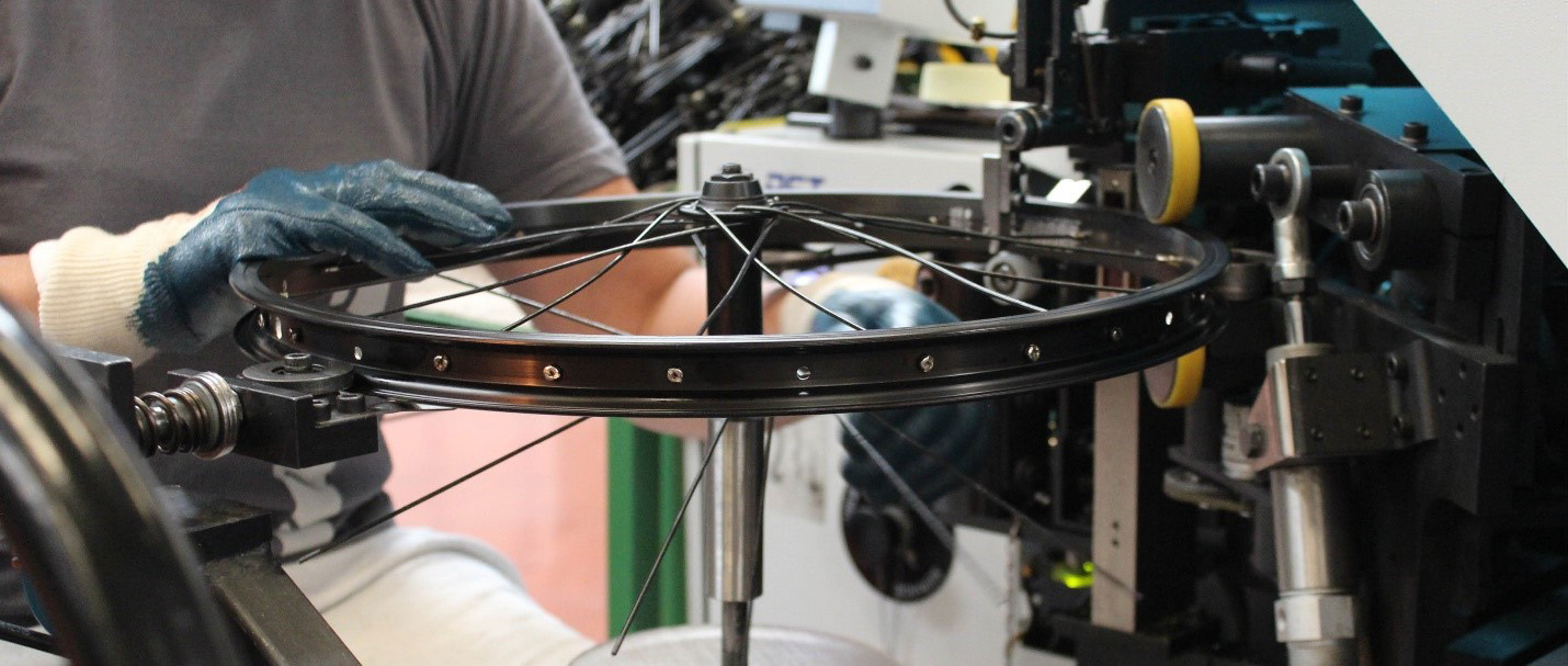 a person working on a machine