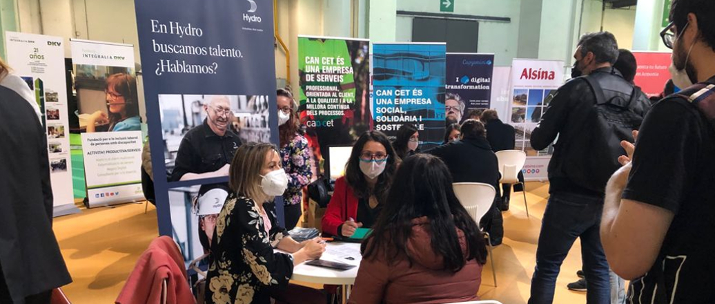 a group of people in a room