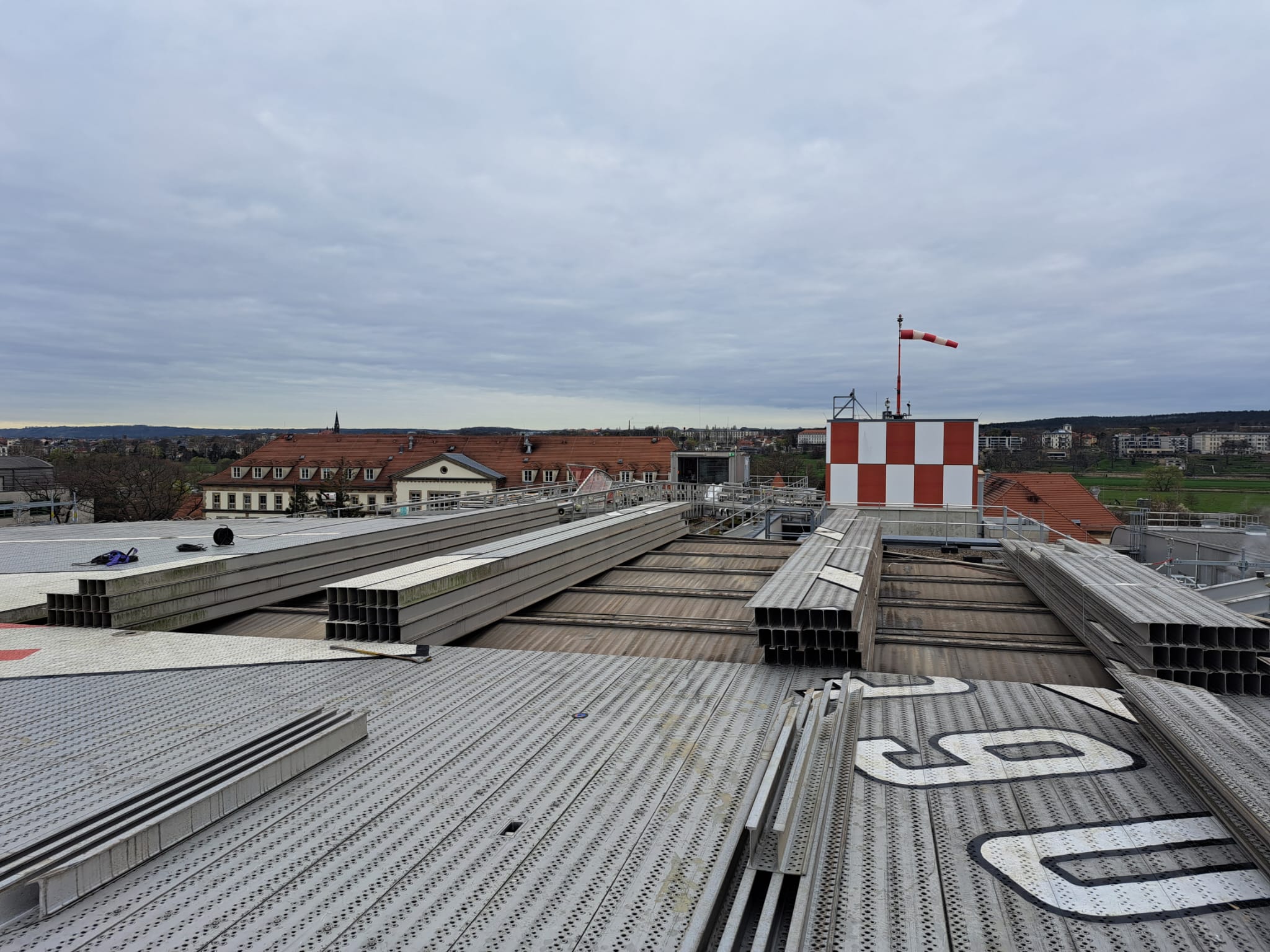 a roof of a building