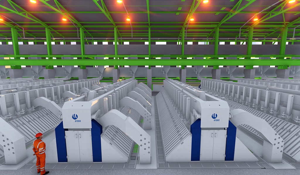 computer illustration of the new production floor